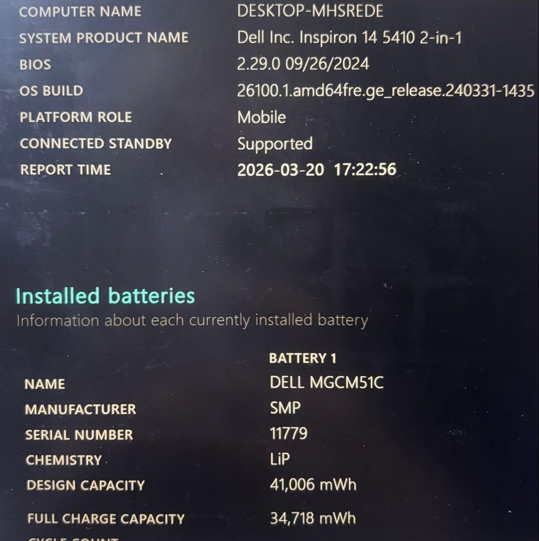 Windowsノート本体 Dell Inspiron 14 5410 2-in-1 i7-1195G7