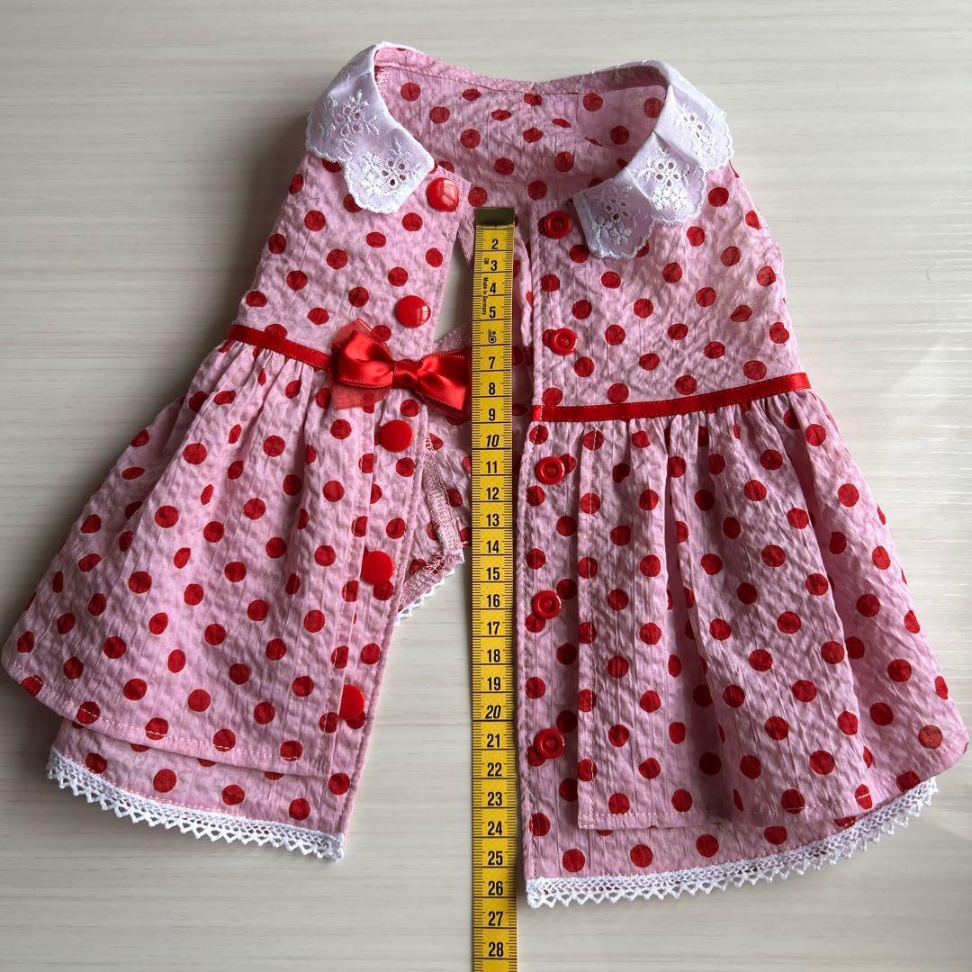 No.434•435 犬服ハンドメイド　バックオープンワンピース 2着