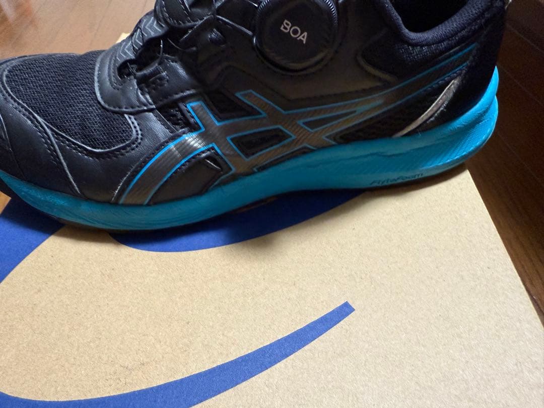 asics 安全靴 JSAA A級 25.5cm ブラック/ブルー