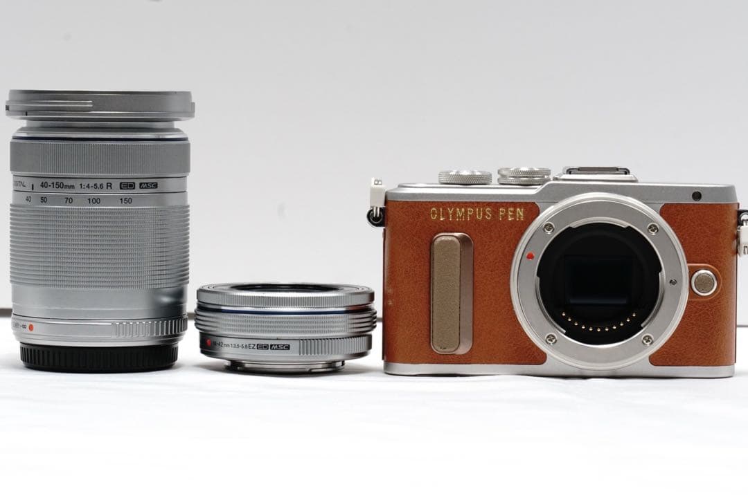 美品 ダブルレンズ Wi-Fi すぐ使える OLYMPUS PEN E-PL8