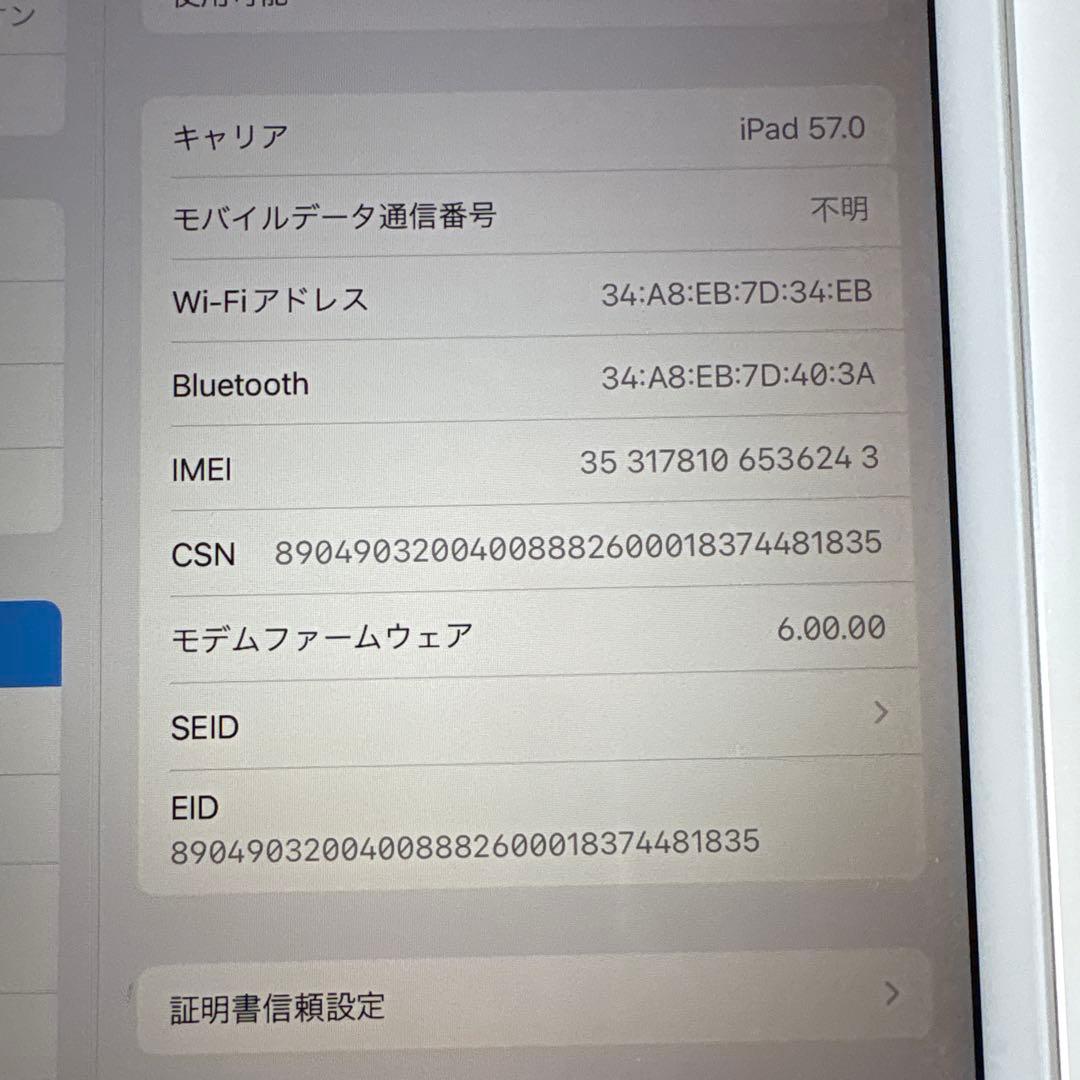 iPad mini5 Wi-Fi+Cellular モデル 64GB
