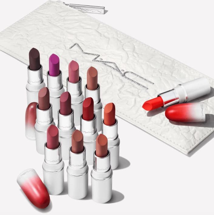 新品MAC限定リップス バイ ザ ダズン パウダー キス リップスティック×12