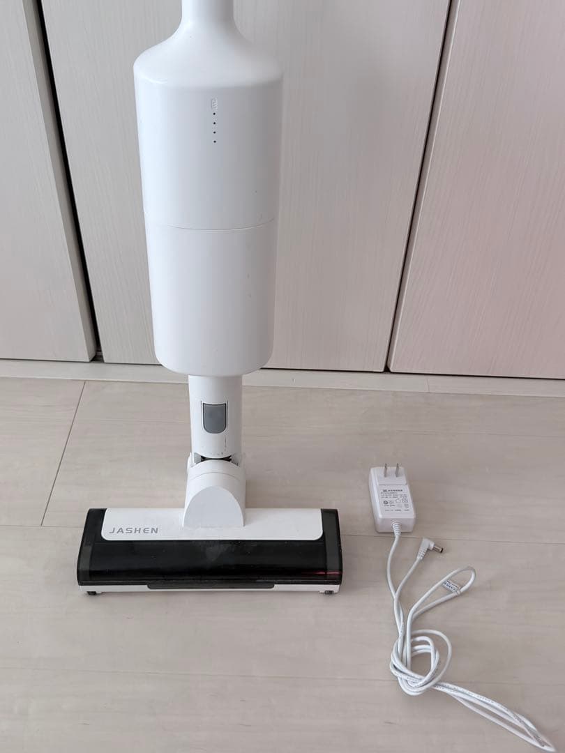 JASHEN スティッククリーナー 本体 ホワイト 充電器付き