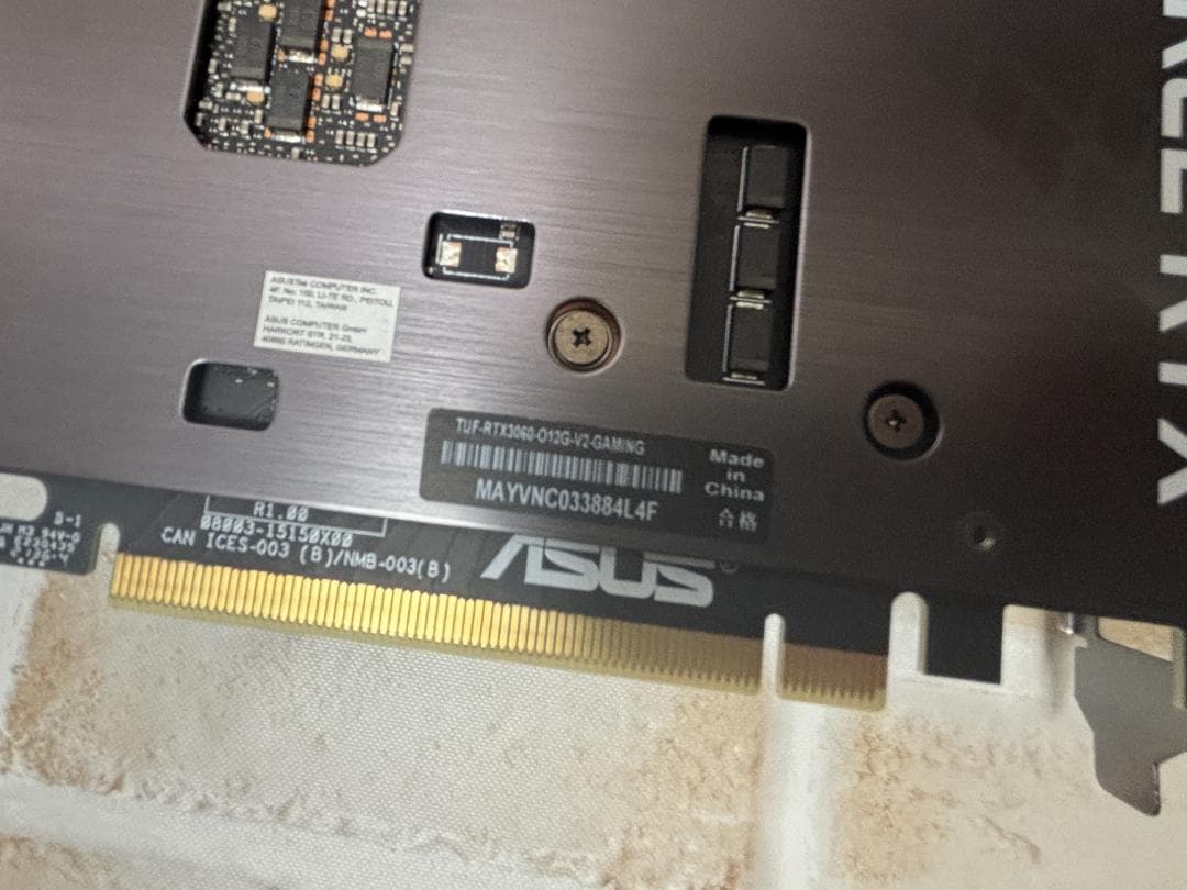 グラフィックボード・グラボ・ビデオカード ASUS GeForce RTX 3060 TUF GAMING