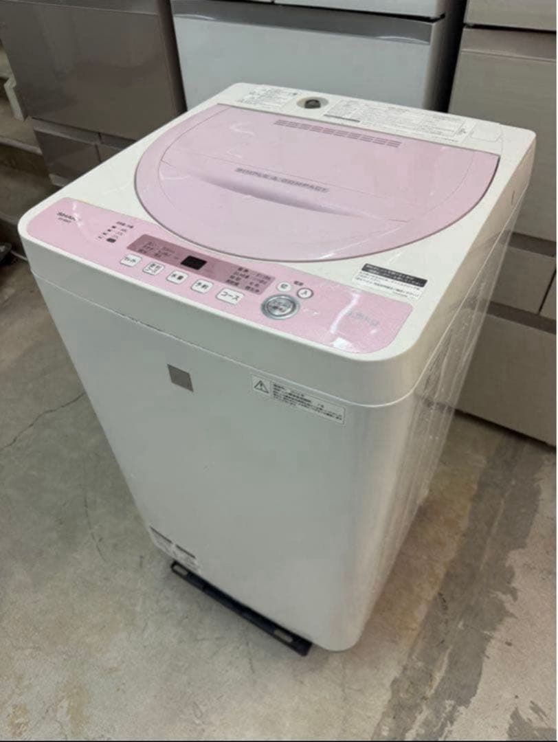 2018年式 5.5kg SHARP 洗濯機 ES-G5E5-KP