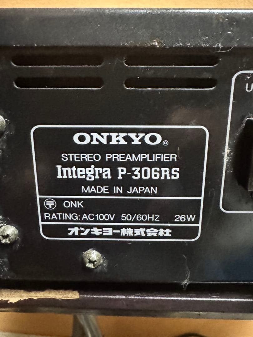 ONKYO オンキョー P-306RS プリアンプ