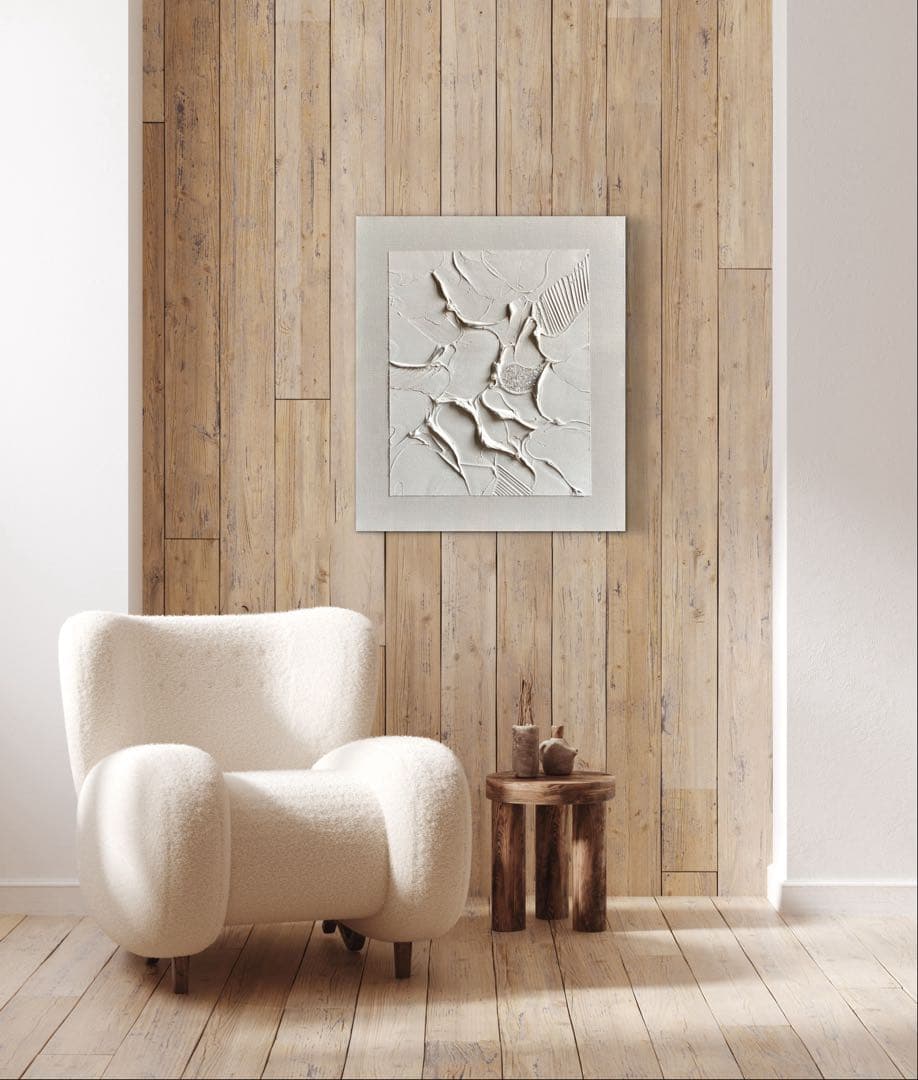 現代アート　53×45.5㎝　テクスチャーアート　抽象画　モダン　インテリア