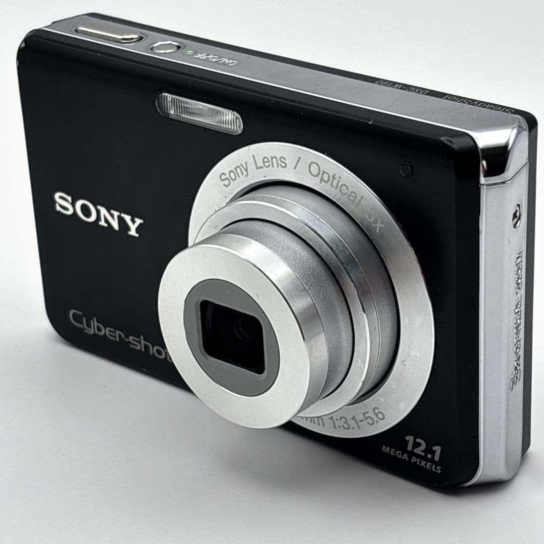 美品 SONY Cyber-shot W190黒 オールド コンデジ デジカメ