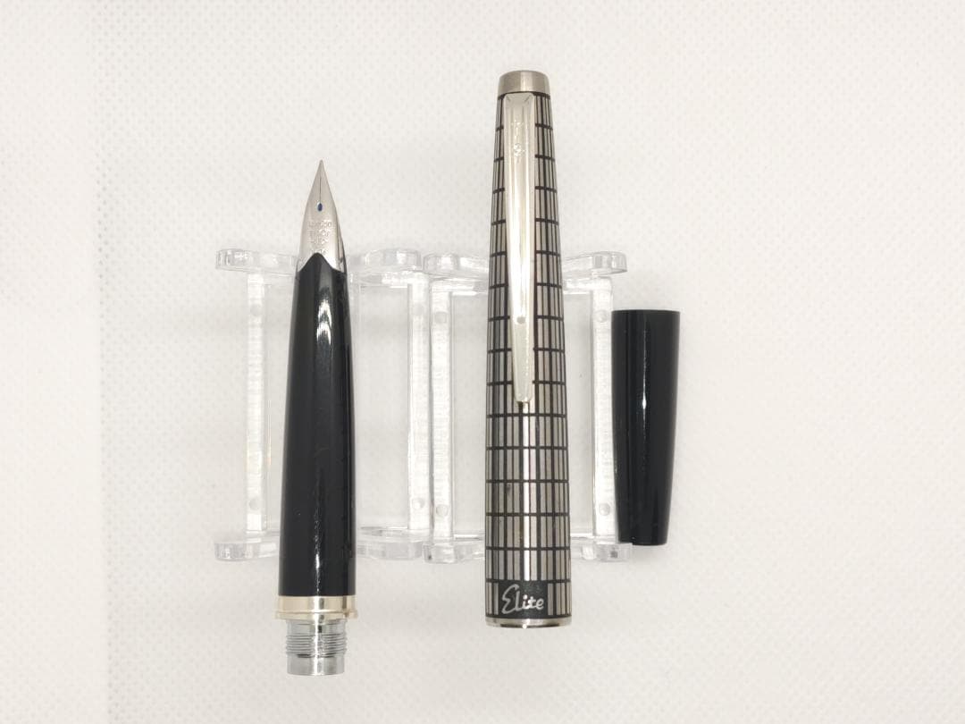 パイロット エリート 万年筆 18K F 細字 H676 洗浄済 筆記OK