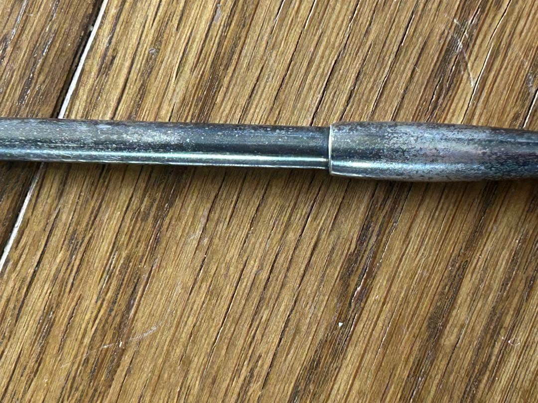 【金属成分分析済み】Ag(銀)10%使用 刻印なしキセル　煙管　重量47.47g