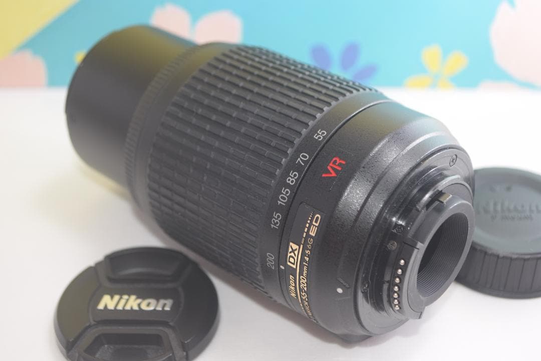 手振れ補正❤️Nikon AF-S 55-200mm VR❤️人気望遠レンズ❤️