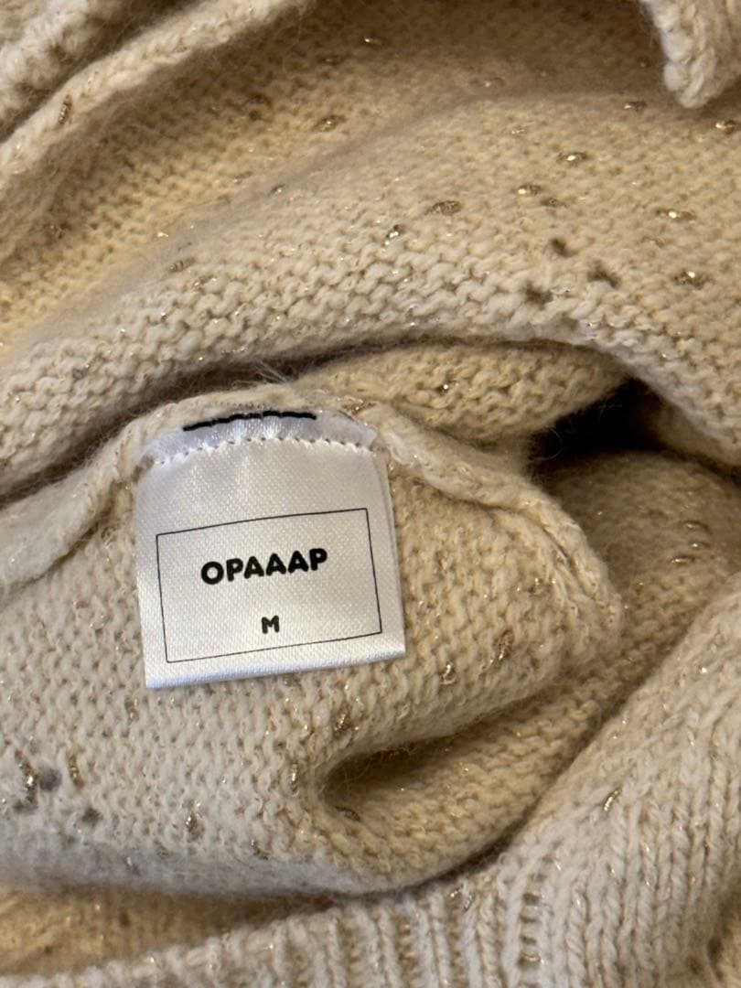 美品 OPAAAP GLITTER FRILL KNIT リボンつき♡