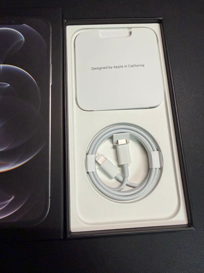 【グラファイト】iPhone 12 Pro Max 256GBレザーケース付