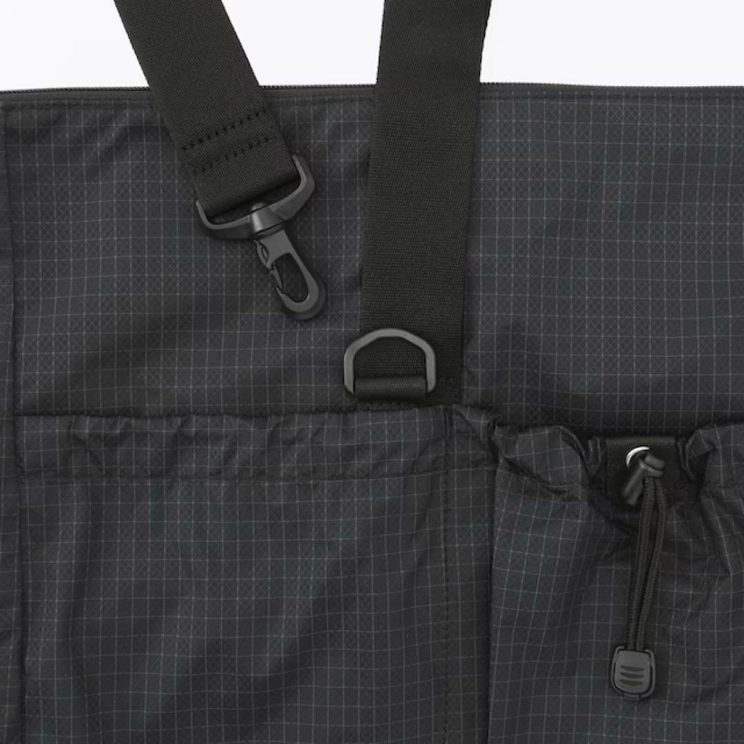無印良品　撥水　リップストップ　ボストンバッグ　37L ブラック　新品　大容量