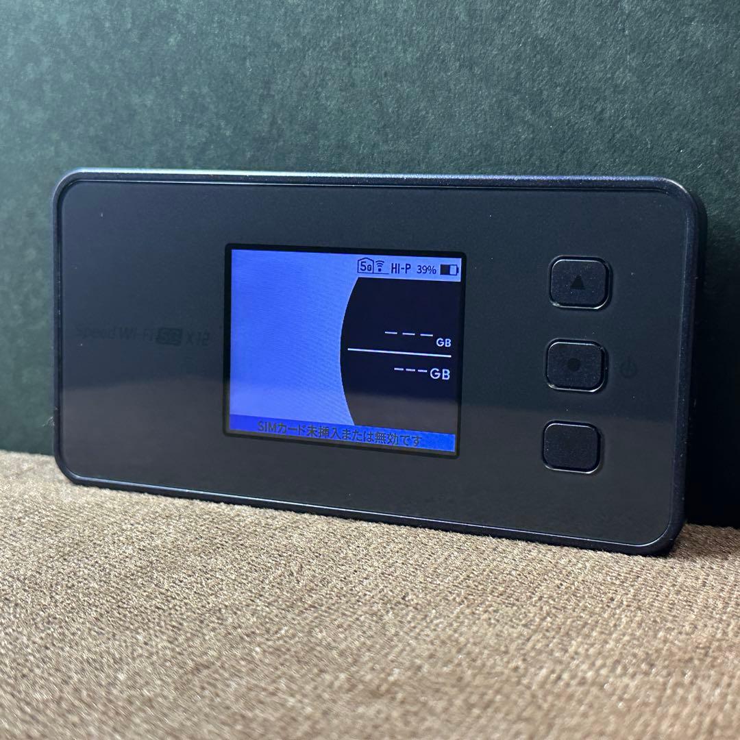 Speed Wi-Fi 5G X12 NEC モバイルルーター クレードル付き