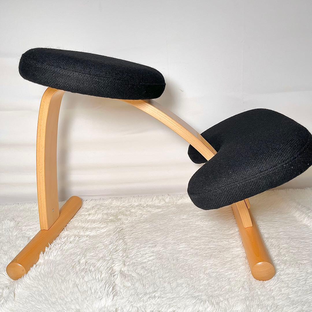 【美品】 Ryboリボ バランスチェア イージー ブラック