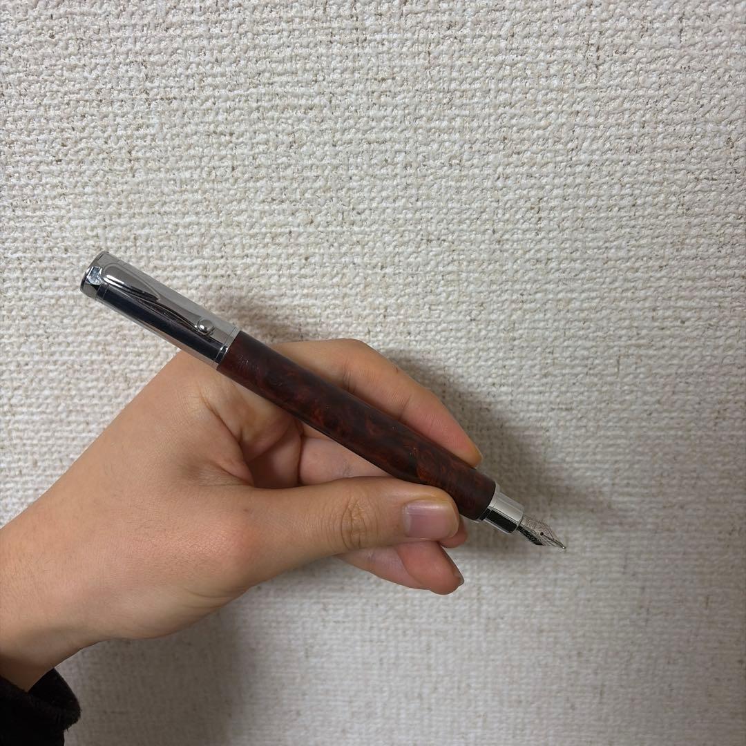 金杢犀　極上花梨瘤杢　万年筆