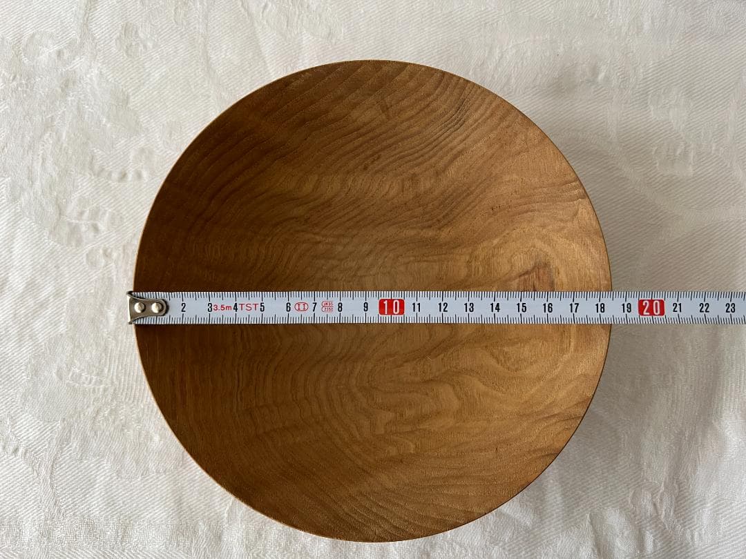 木の器　径約18.5cm　木工作家佐古馨