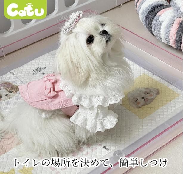 犬用トイレトレー シーツストッパー ペットシーツ すべり止め アクリル製