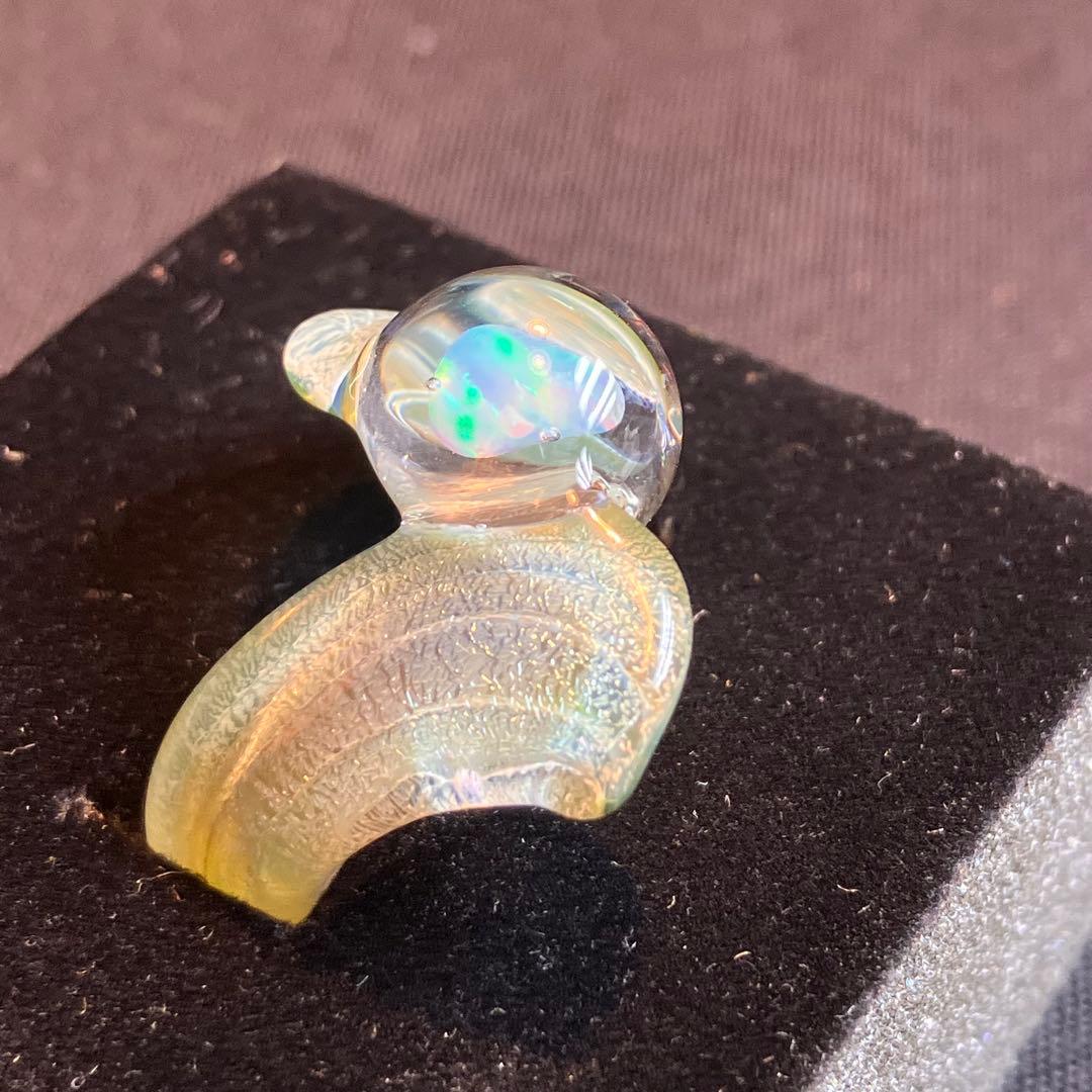 Xodas リング 指輪 ボロシリケイトガラス Dicro White Opal