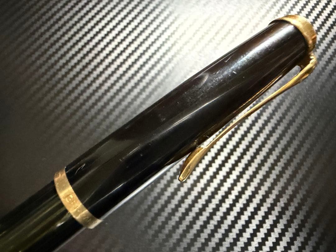 ペリカン 400NN オリジナル 万年筆 EF 極細字 ブラックストライプ