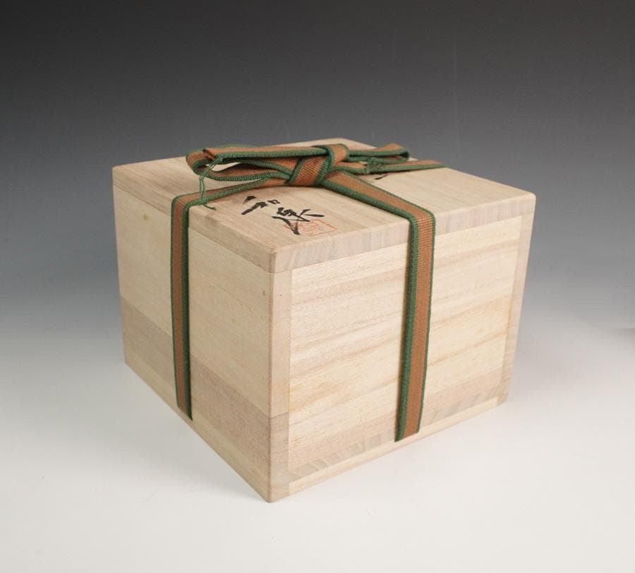 本山和泉 備前焼 2000年 心 茶碗 共箱 茶道具