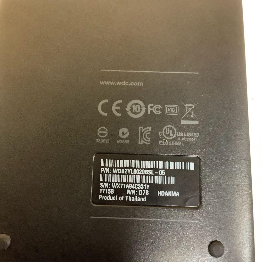 WD My Passport for Mac 2TB外付HDD箱付（わ-47）
