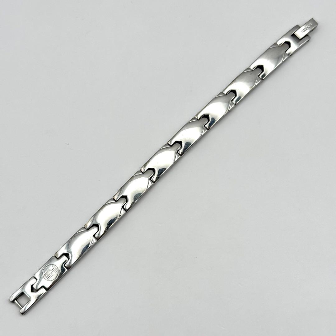 サングリエヨシミ 健康ブレスレット TITANIUM シルバーカラー SSサイズ