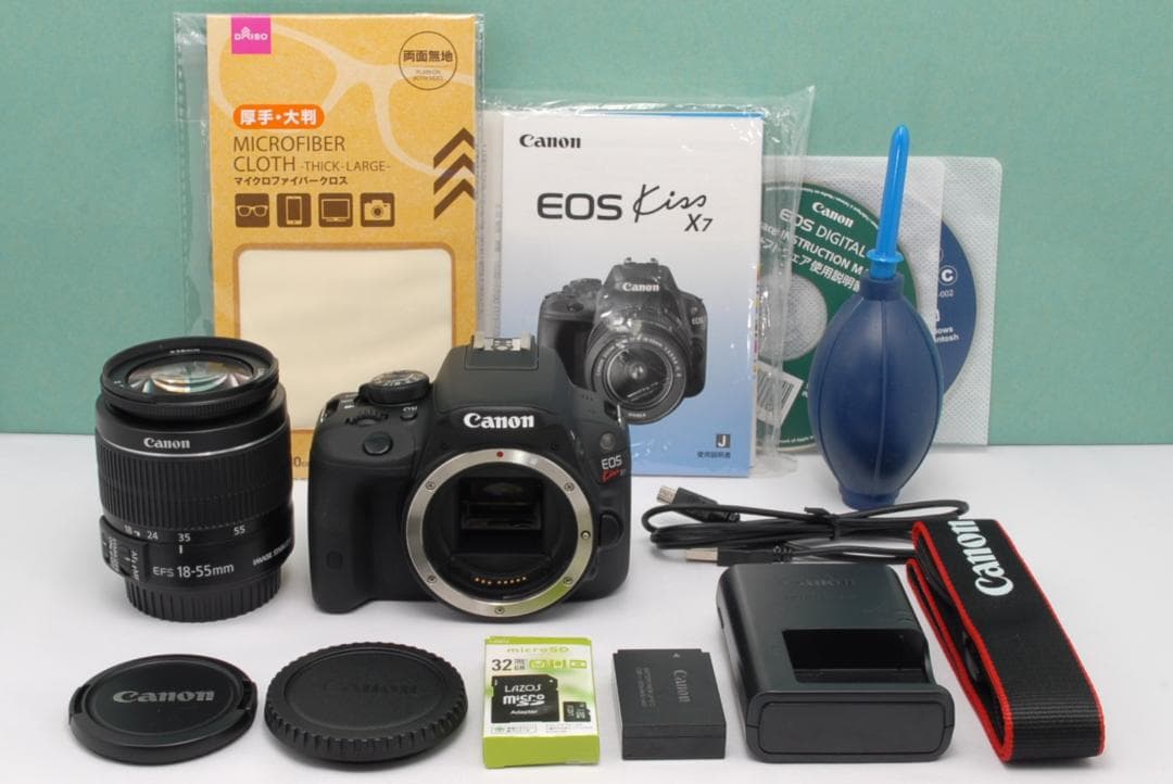 ☘️カメラデビューに✨️ Canon Kiss X7 一眼レフ 簡単操作 おまけ