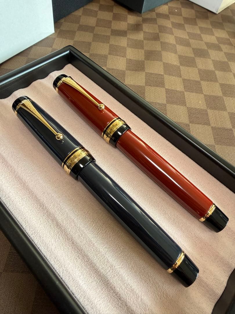 パイロット万年筆カスタム、日本橋丸善限定品、2本セット