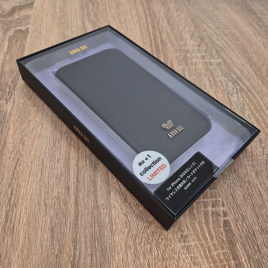 iPhone16 アナスイ FOLIO CASE／Black