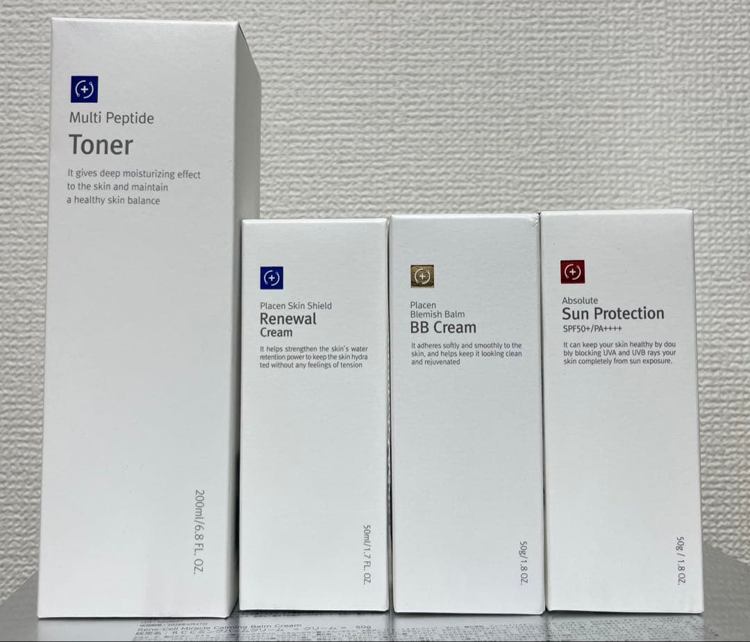 ルネセル化粧品トナー・リニューアル・サンプロテクション・BBクリーム　4点セット