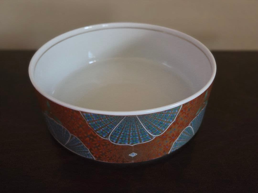 美濃焼 庫山窯 三段重 金襴手 色絵 金彩 前畑陶器