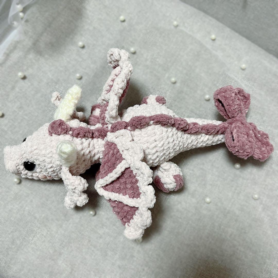 n*︎様 ドラゴン あみぐるみ ハンドメイド 編み物