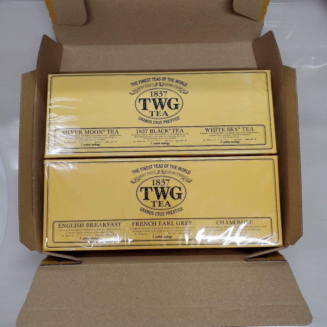 TWG TEA☆コットン ティーバッグ 15個入×2箱　+リボン