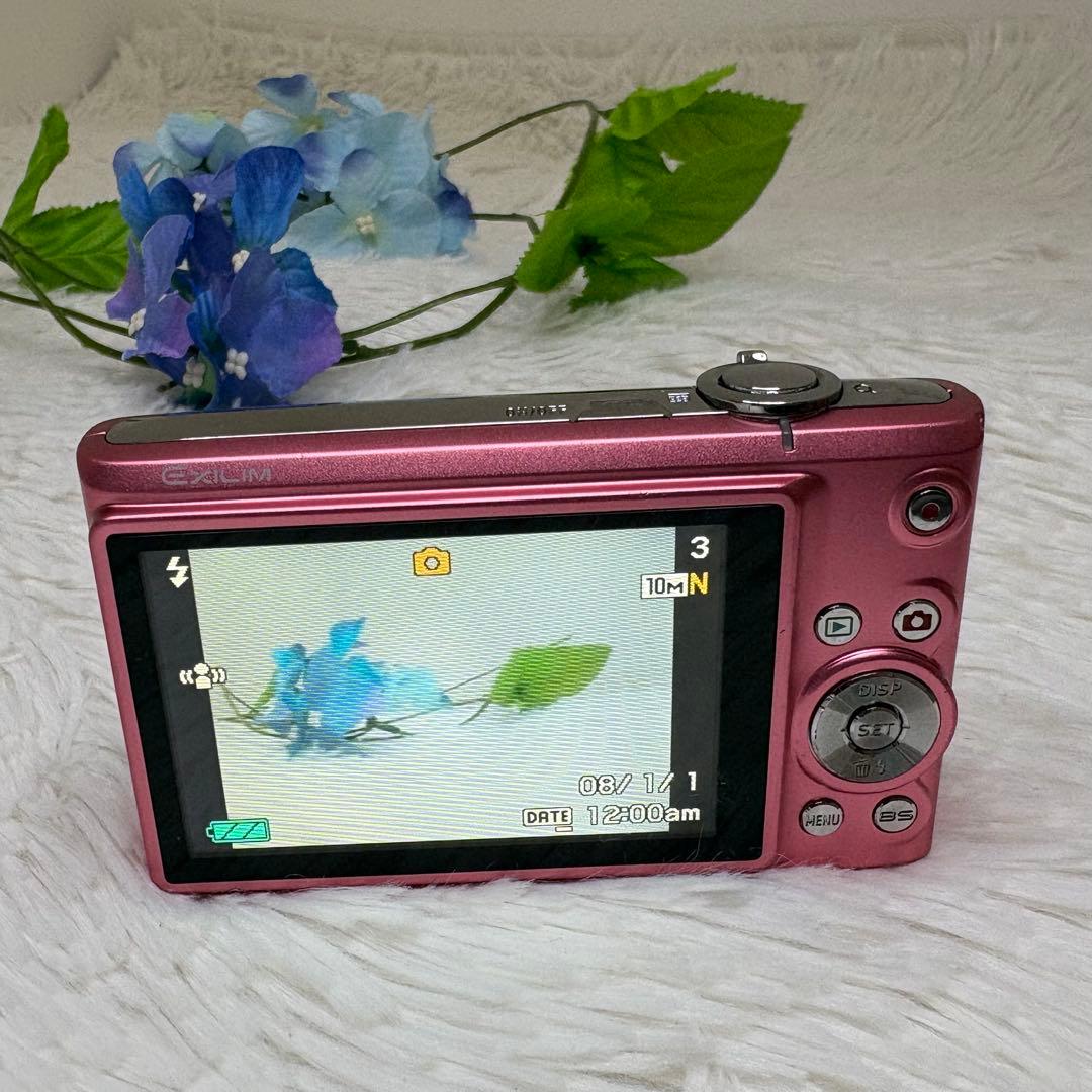 CASIO カメラ　エクシリム　EX-Z100 充電器　ピンク コンデジ　動作品