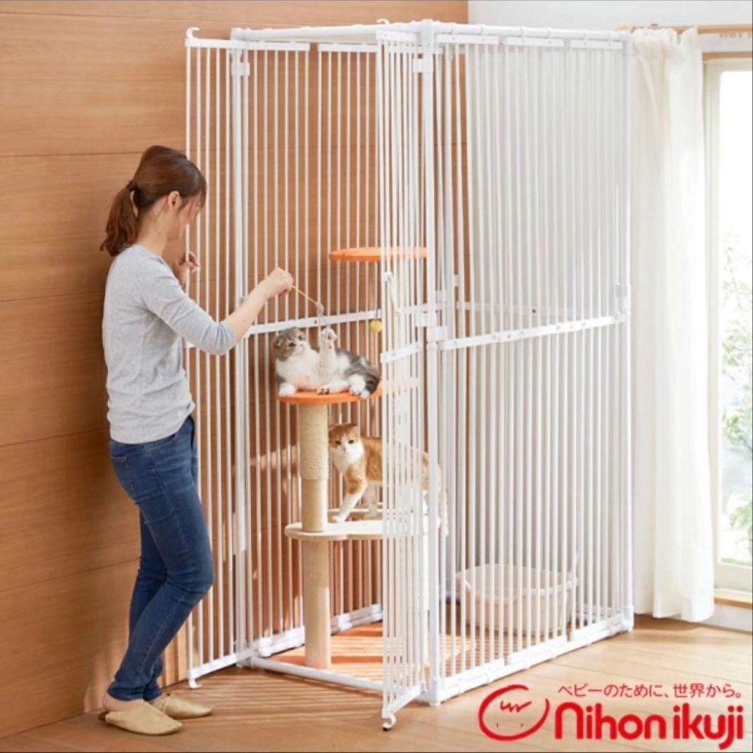 ねこっとハウスⅢ 猫用大型ケージ　中古