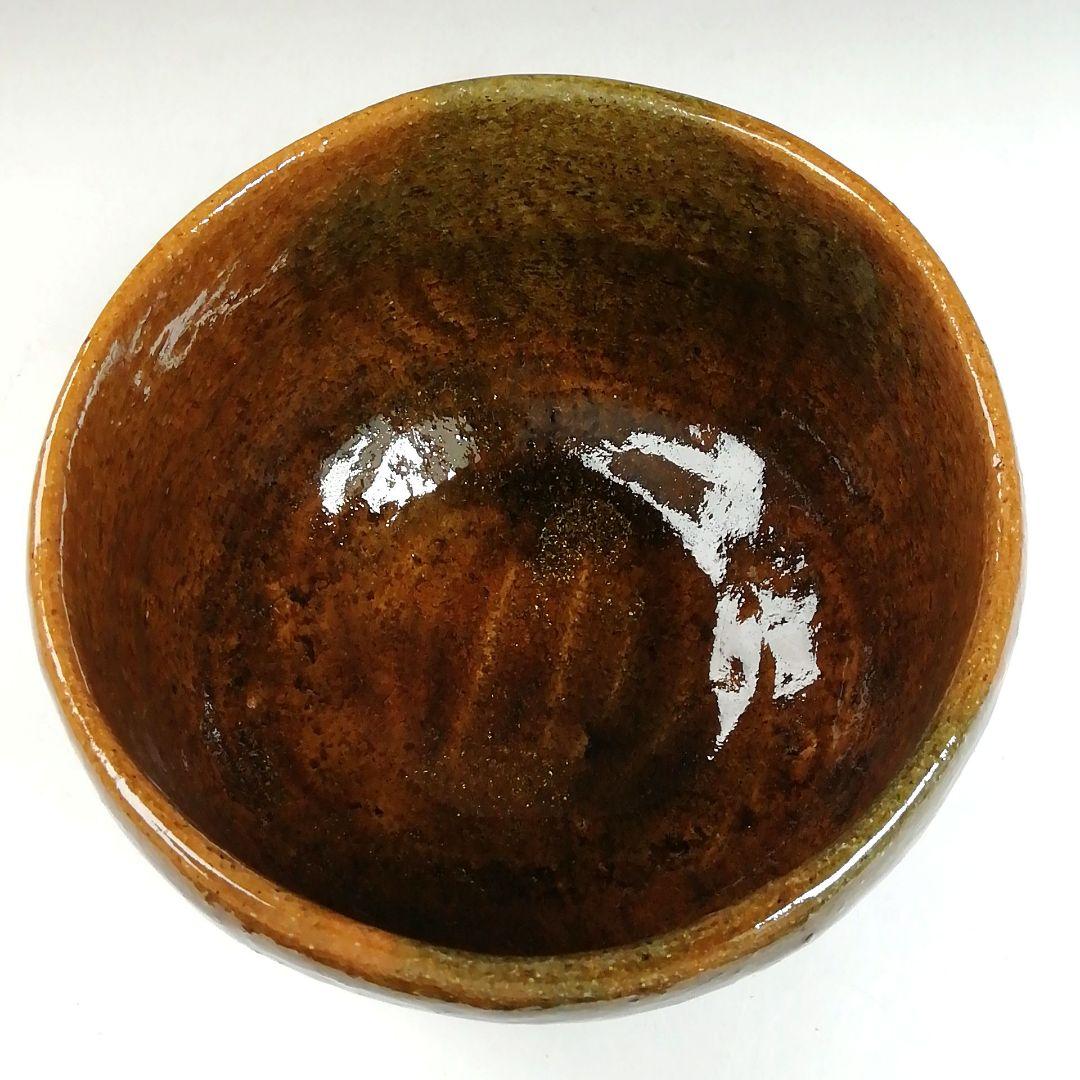 Ｗ２６６　茶碗　『大樋焼』『松雲窯　泉喜仙 造』　共箱　抹茶碗　茶道具