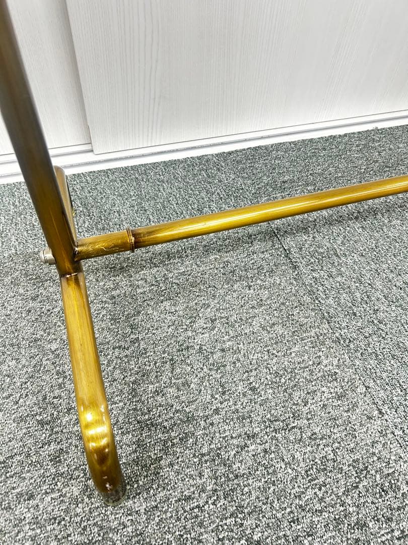 【超美品】 ハンガーラック アンティークゴールド 90cm 真鍮 在庫2本のみ