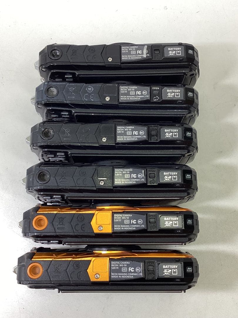 ジャンク　RICOH WG-50 防水カメラ 6台セット