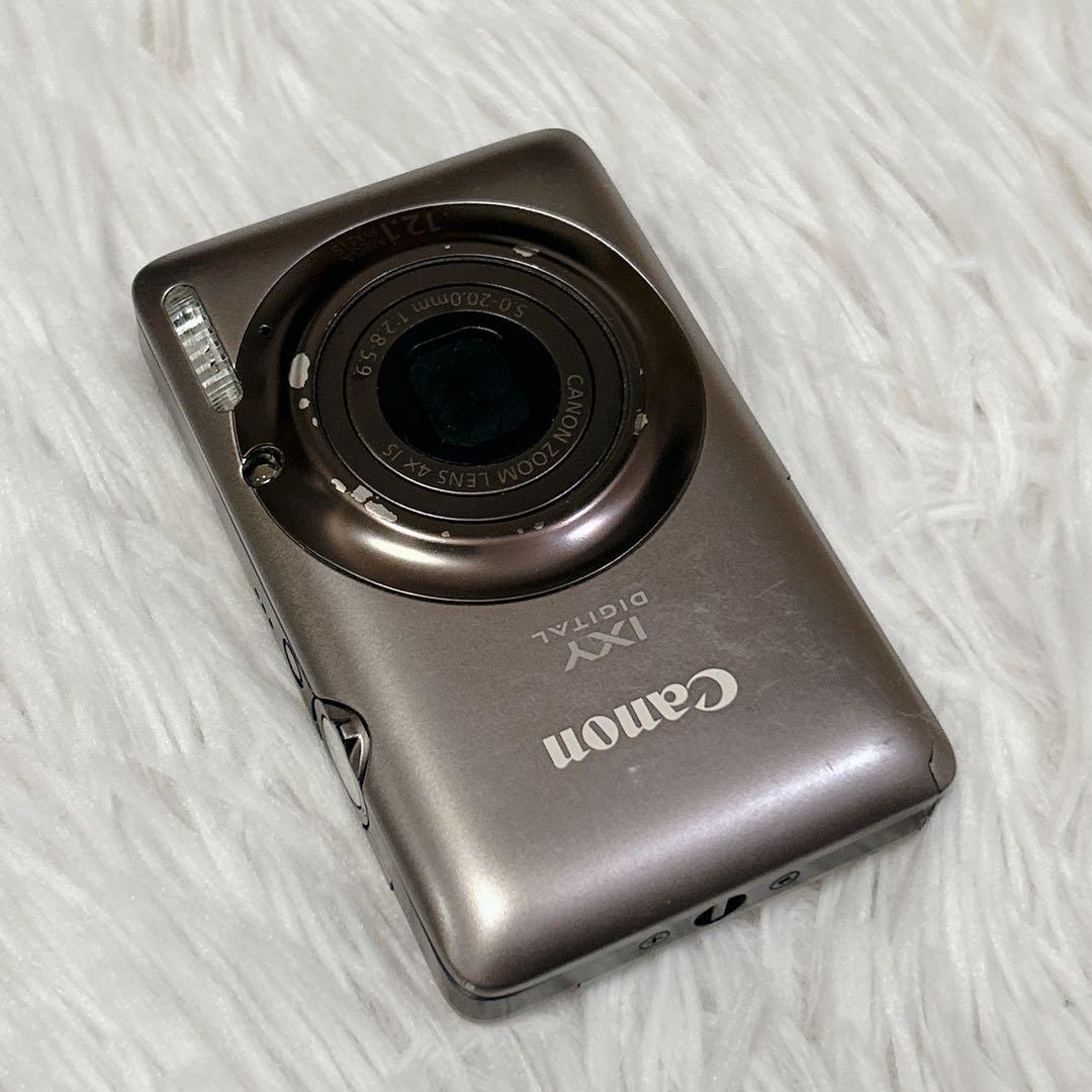 Canon IXY 220 ISコンパクトデジタルカメラ ブラウン