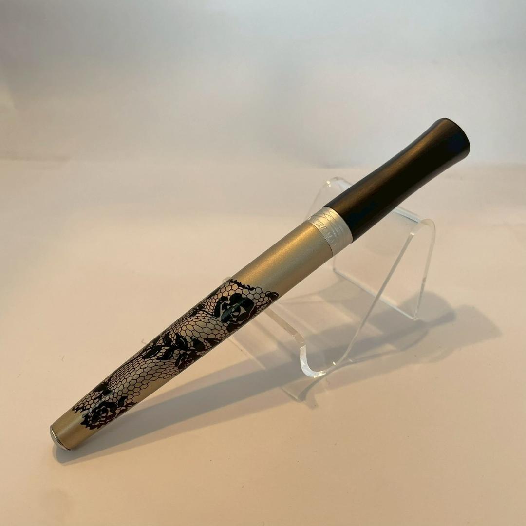 【美品】WATERMAN オーダス バラ柄 ボールペン キャップ AUDACE