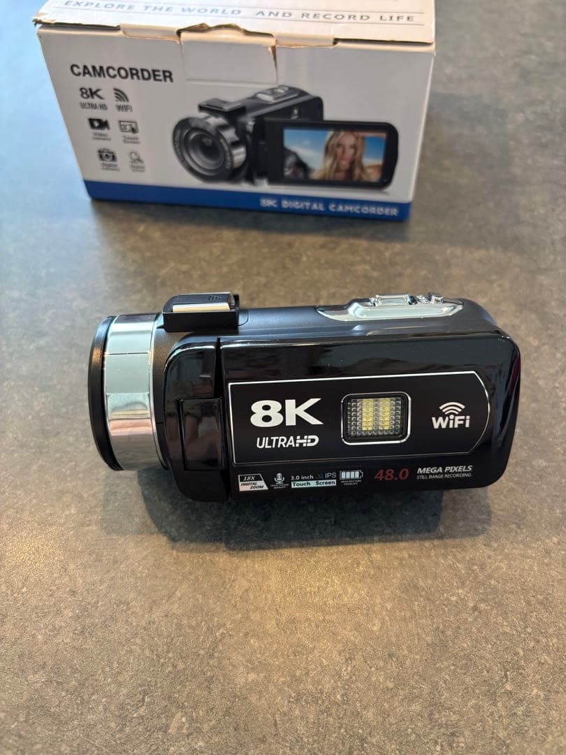 8K ULTRA HD ビデオカメラ Wi-Fi 48MP