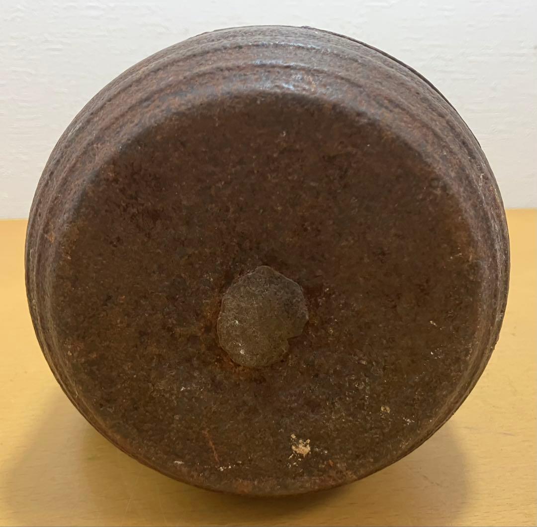 ④【ジャンク品】南部鉄器 鉄瓶 穴あき 骨董品 インテリア アンティーク
