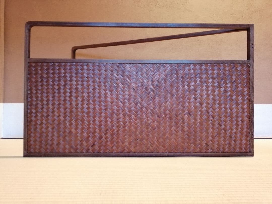 【茶道具】唐松丸紋あじろ風炉先　風炉先屏風　風炉先213