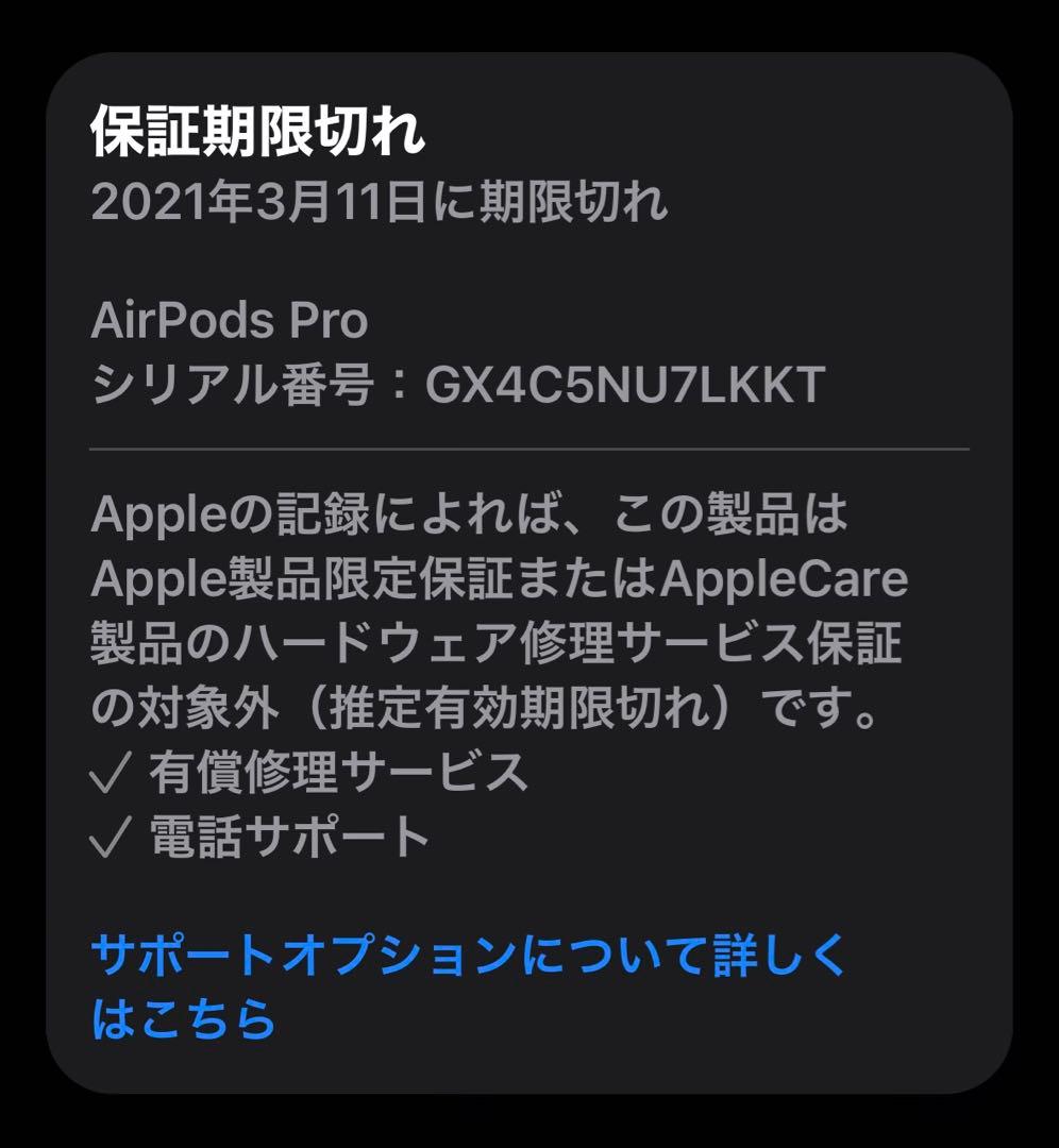 イヤホン MWP22J/A AirPods Pro