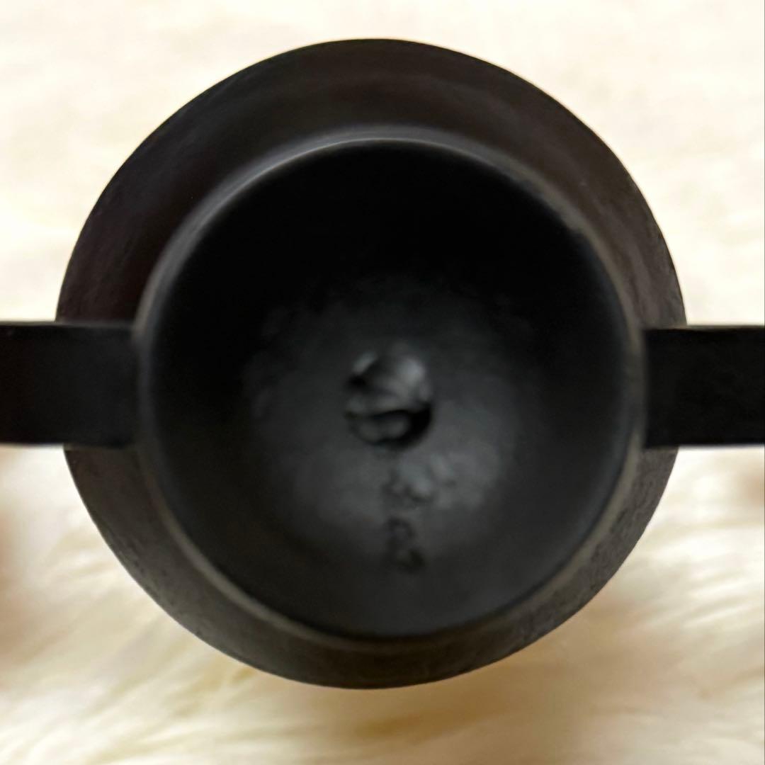 《美品》ミニ手燭 籐巻 燭台 （鍛冶工房弘光） 花器　風鈴吊り台