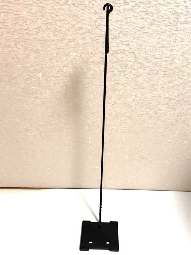 《美品》ミニ手燭 籐巻 燭台 （鍛冶工房弘光） 花器　風鈴吊り台