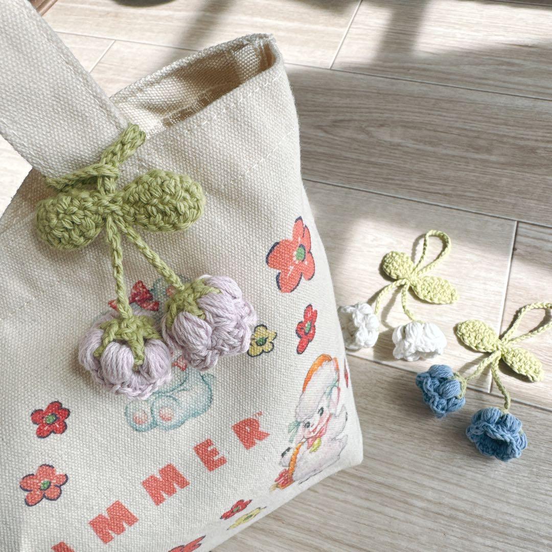 【オーダー】すずらんストラップ かぎ針編み ハンドメイド