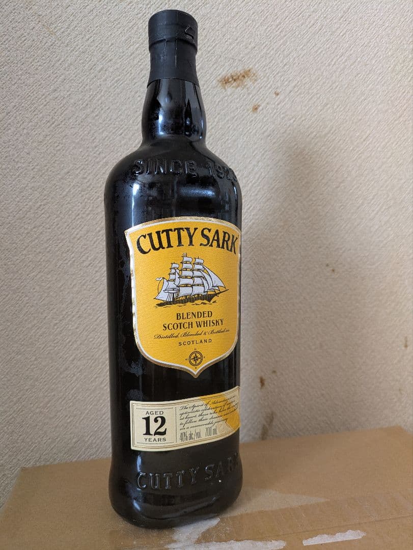 古酒 旧ラベル カティサーク 750ml 43%、12年 700ml40度セット